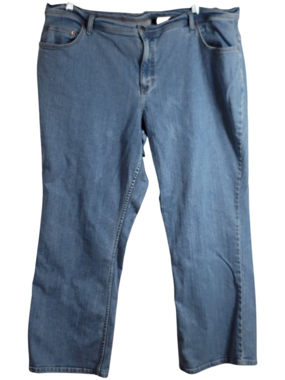Denim & Co Womens Jeans Blue Size 24W Modern Waist Stretch Boot Cut Zip Pockets
